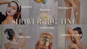 SHOWER ROUTINE 2023 (underarm care, exfoliation + #showerroutine #showerroutine2023 #femininehygiene