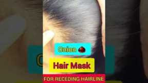 Receding hairline regrowth treatment at home|Onion oil for hair growth