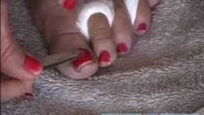 How to Give a Pedicure : Using Decal Stickers: Beauty Spa Pedicure Methods & Nail Care Tips