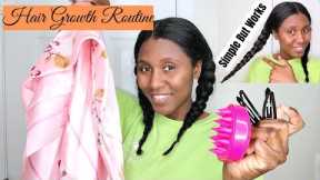 RELAXED HAIR GROWTH ROUTINE | FAST RELAXED HAIR MOISTURIZING ROUTINE FOR THE WEEK