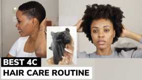 The BEST Natural Hair Care Routine for 4C Hair You Will Ever Watch! EXTREME HYDRATION AND GROWTH 🔥😱