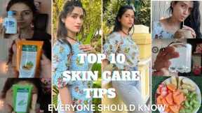 Top 10 SKIN CARE Tips-Try This Routine & Get Healthy Beautiful skin |100% Effective. #tips #skincare