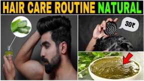 HONEST Hair Care Routine *NATURAL* 2022 | Mens Hair| Men hair fall | Thick hair| Hair loss| Hindi