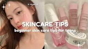 skin care tips for teens 10 -18 years old | aesthetic girl skincare