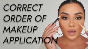 CORRECT ORDER OF APPLYING MAKEUP | NINA UBHI