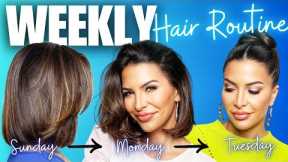 Here's a Weekly Hair Care Schedule that will give you Shiny, Healthy Strands! GUARANTEED!