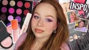 trying a full face of new makeup and the pink undereye trend 👀