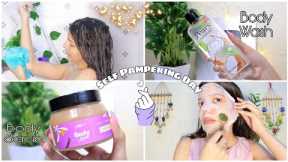My Simple Shower Routine / Self Care Day / Skincare, Haircare, Bodycare #indianskincare #bodycare