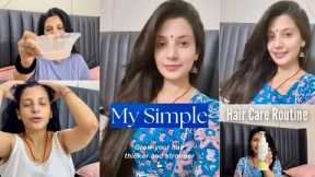 My Simple Hair Care Routine 🧖‍♀️| Grow your hair thicker and stronger 💪🏻| #fashiontippseegirl