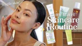 My 2024 Travel Skincare Routine | My Tried & True Dry, Sensitive Skin Products Recommendations!