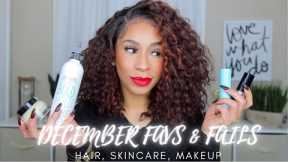 TOO MANY FAILS! 🤦🏻‍♀️🙄 HAIR, SKINCARE & MAKEUP FAVS AND FAILS - DECEMBER FAVORITES 2021