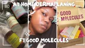 MY AT HOME DERMAPLANING SKIN CARE ROUTINE 🫧🧴