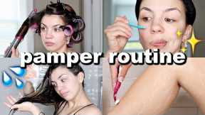 MY PAMPER ROUTINE 2022 | Shower Routine, Skin Care, Hair Care, & Hygiene