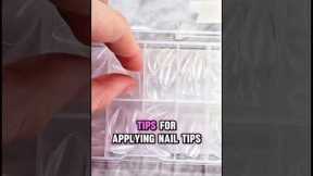 Apply nail tips perfectly. #nailtutorial #nailtips #nails #viralshorts