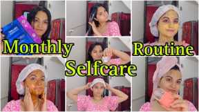 Monthly Self Care Routine | Home Remedies for Sensitive Skin | Monsoon Monthly Skincare Haircare