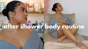 After Shower Body Care Routine! lotions, oils, hair perfume, etc..